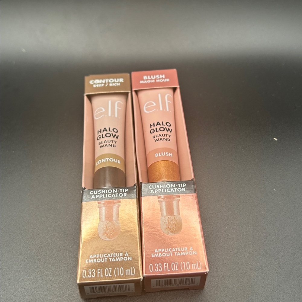 e.l.f. Halo Glow Beauty Wand Blush & Contour - Mauve Pink & Warm Brown